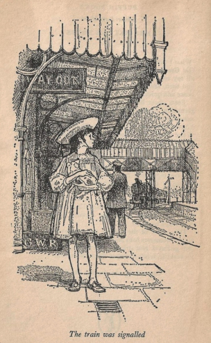 Henrietta at the station